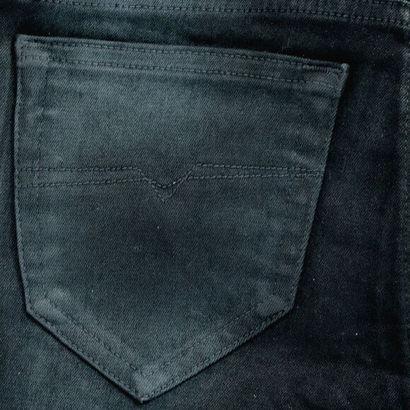 NWT, Diesel Skinzee Super Slim Skinny Regular Waist Black, Size 25/32 - Picture 6 of 9